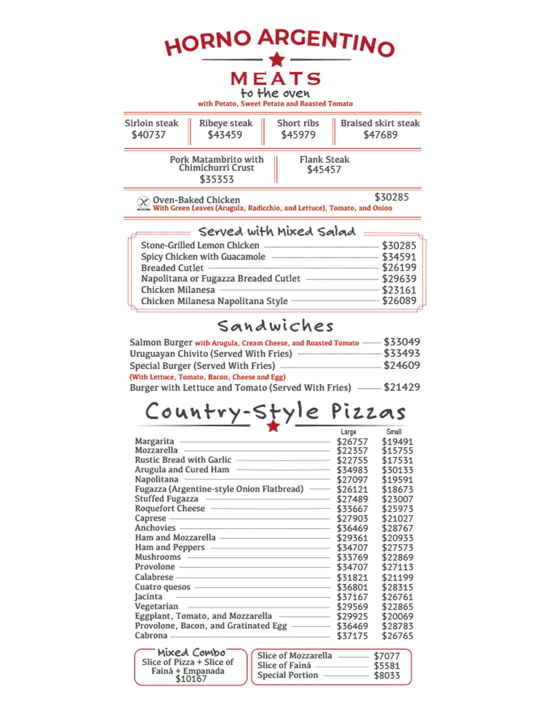 Menu — Page 3