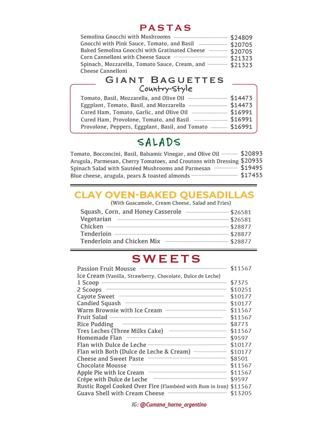 Menu — Page 4