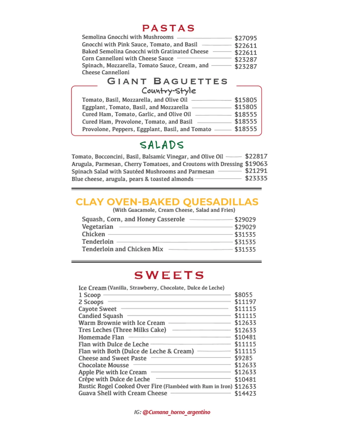 Menu — Page 4