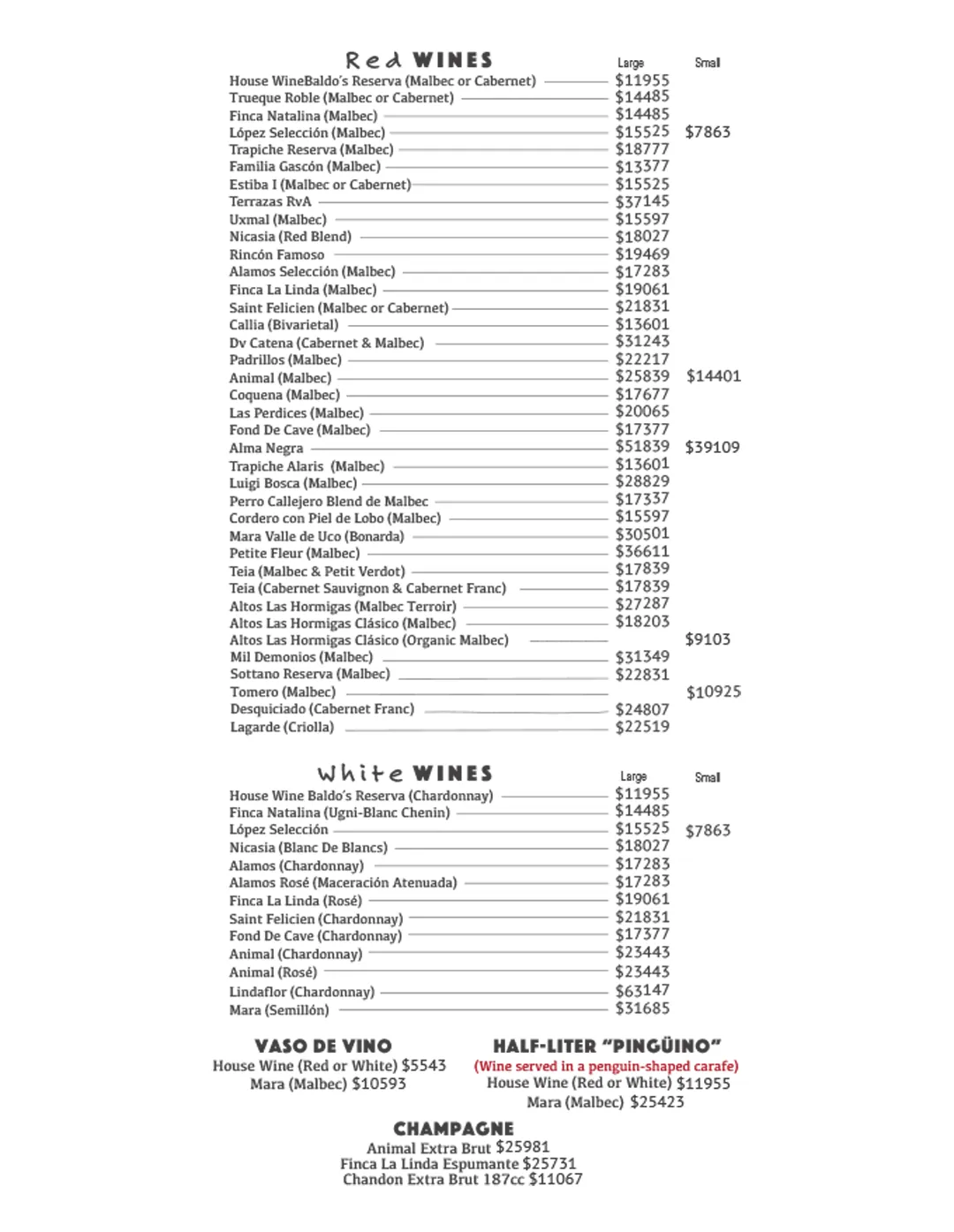 Menu — Page 5