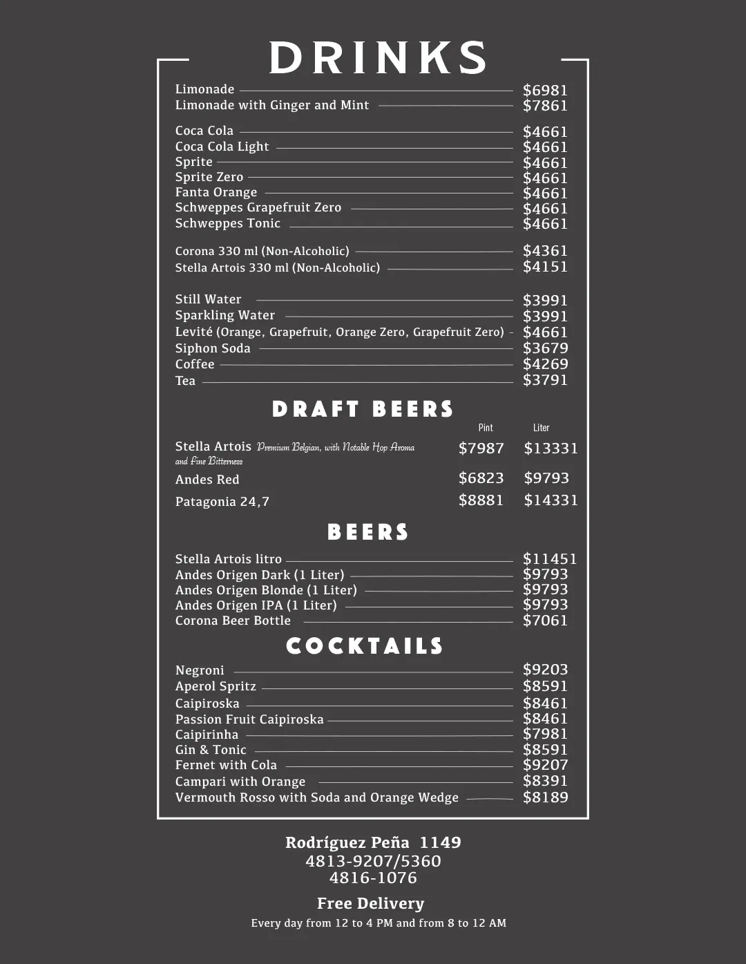 Menu — Page 6
