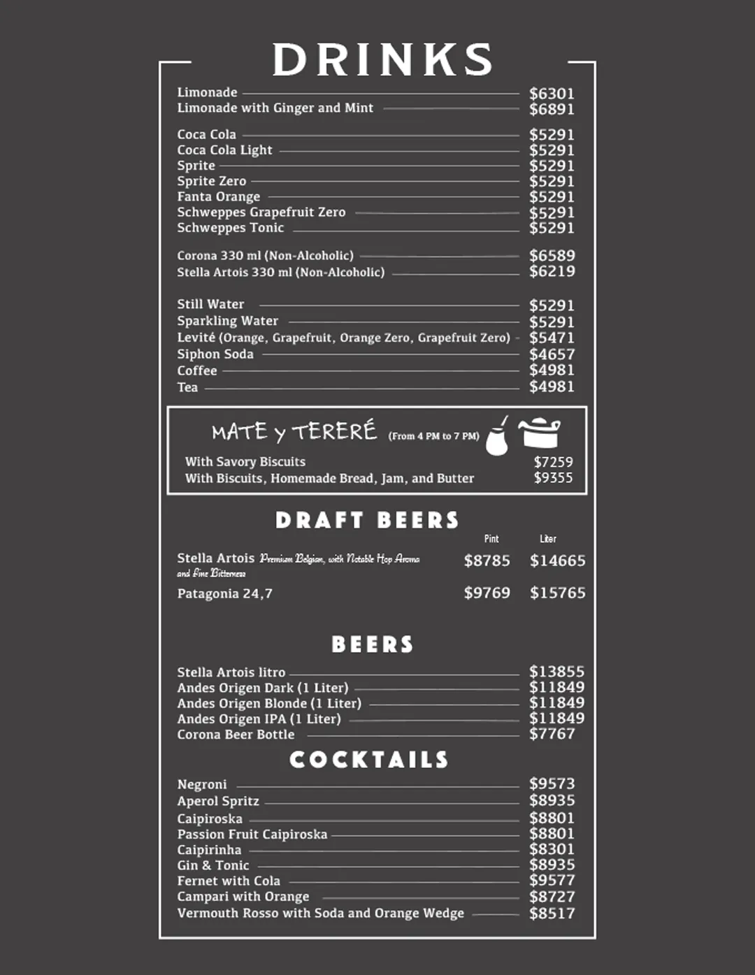 Menu — Page 6